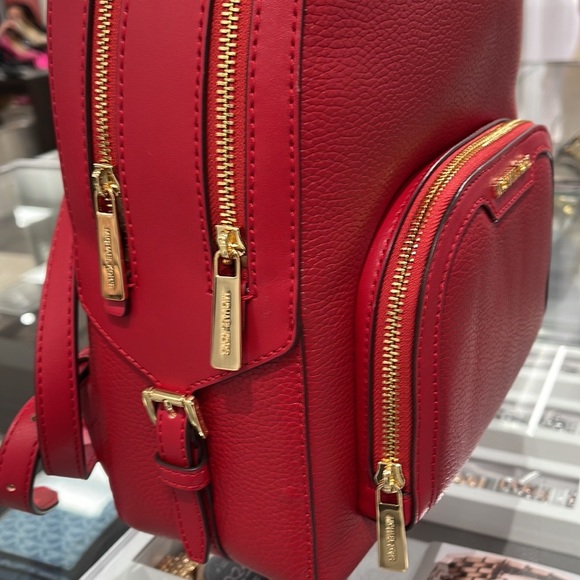 Michael Kors Jaycee Medium Pebbled Leather Backpack
Bright Red NWT - Picture 5 of 16